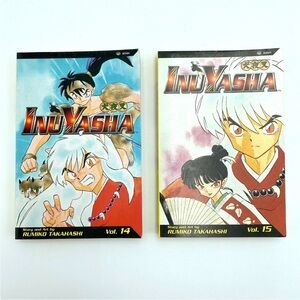 Inuyasha Vol.14 & 15 English Manga Rumiko Takahashi Paperback Book